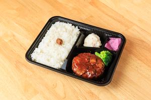 マッシュデミグラスソースハンバーグ弁当