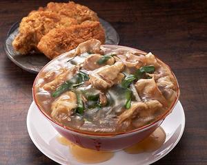 こぼれ中華丼ひれカツ2個セット Ultimate Chinese Rice Bowl + 3-Piece Belly Cutlet Set