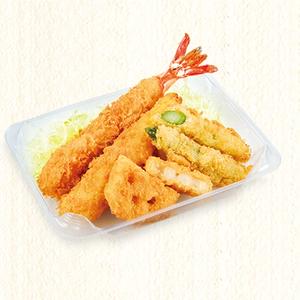 かつ庵 大海老フライと野菜フライ弁当 ※ごはん無し