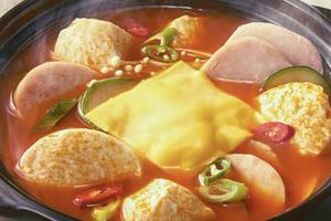 ハムチーズ純豆腐チゲ