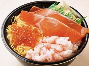 魚丼 サーモンいくら甘えび丼(93)