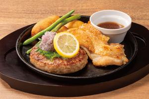 デニーズ 【C4】しそおろしハンバーグ＆ハーフチキングリル