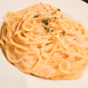 明太クリームパスタ