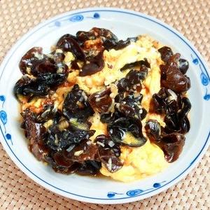 きくらげ玉子炒め定食 Stir-Fried Cloud Ear Mushroom and Egg Set meal