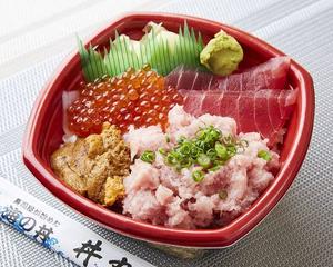 丼丸人気No.2 魚河岸丼 Fish Market Rice Bowl