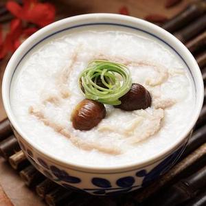 「鶏肉と栗」のお粥