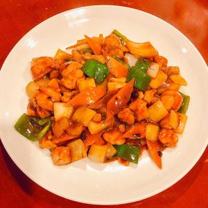 鶏肉中華味噌炒め