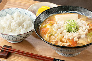 背脂マシ豚汁ごはん定食