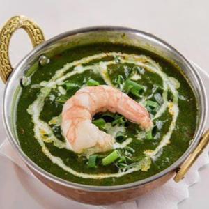 サグプラウンカレー Sag Prawn Curry