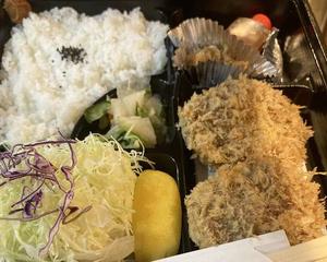 国産牛メンチかつ(2個)弁当 Minced beef cutlet (2 pcs)