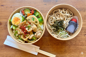 【お得！】上州鶏ネギそば味噌焼き弁当ハーフそばセット