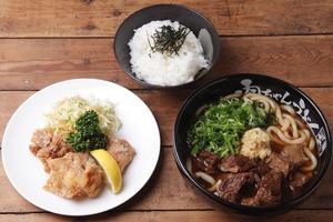 唐揚げ＆肉うどんセット