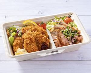 ローストビーフ＆広島県産牡蠣フライと自家製やわらかひれかつセット