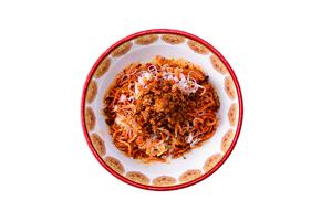 汁なし海老辛担担麺(辛味)