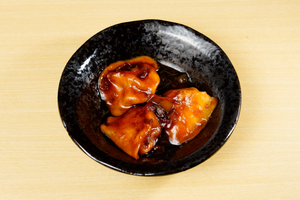 水餃子の甘酢餡かけ