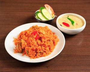 インディヤンチキンピラフとチキングリーンカレー弁当 IndianChickenPilaf＆ChickenGreenCurryBento