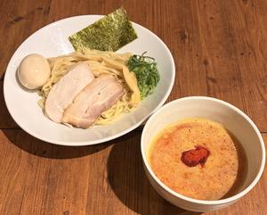 味玉 濃厚「鶏白湯つけ麺」辛