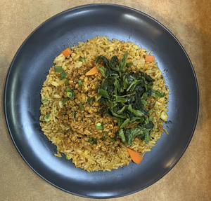 Spinach With Keema Chahan ほうれん草入りキーマチャーハン