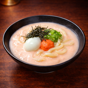 温玉明太子クリームうどん