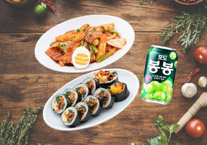 トッポギ＆野菜キムパ＆ボンボン