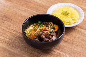 温玉ラムベジ スープカレー Lamb ＆  egg Soup Curry