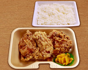 F-1107】BIGからあげ弁当(3個) Juicy big fried chicken lunch box(3 pieces)