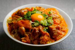 鶏だく月見親子丼(鶏 120g) tukimi Oyakodon (120g chicken)