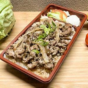 国産炭火豚肉弁当大盛り