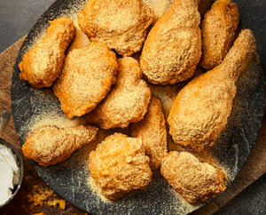 【国産鶏使用】チーズリングパウダーチキン  (骨付き) ハーフ 9ピース