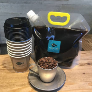 ネルドリップコーヒーポーチ アイス 1500ml カップ付き(8杯分)『Mejicafeシーズナルブレンド』中深煎り