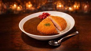 大人の辛口カレー(分厚いハムカツ)