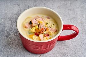 コーンスープパスタ