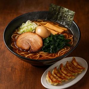 中華そばと餃子セット