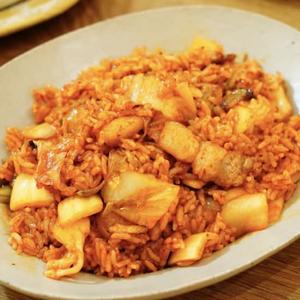 80.キムチチャーハン(辣白菜炒)