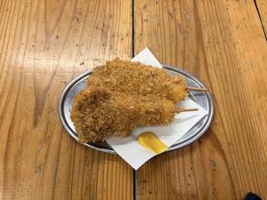 串屋横丁 南房総産放牧アグーの串カツ2本