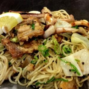 あっさりイカ塩レモン焼きそば