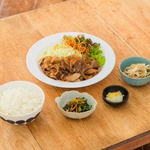 【玄米】定番！豚のしょうが焼き定食