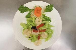 エビとセロリ炒め