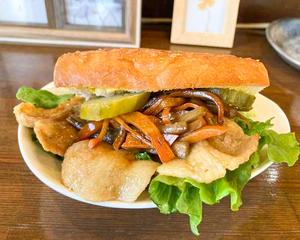 【ファチレセット】ポークきんぴらサンド ポテト付き