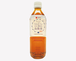 とんかつのために煎れた烏龍茶