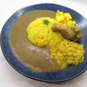 【長いものソテー付き】チキンのスパイスカレー