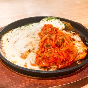 広島お好み豚キムチチーズ焼(豚、麺、キムチ、チーズ)【マヨ】