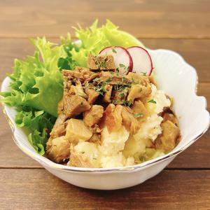 ポテトサラダ自家製チャーシュー乗せ