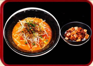 特製濃厚ごま担々麺+麻婆丼セット