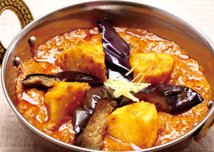 ナスとチキンのカレー Eggplant & Chicken Curry