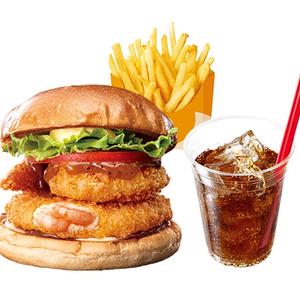 ゼッテリア ZETTERIA 【セット】アジアンガーリックシュリンプえびバーガー Asian Garlic Shrimp Burger Set