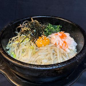 ビビンパと半冷麺定食