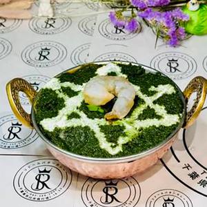 ほうれん草イビカレーセット/Sag Prawn Curry Set