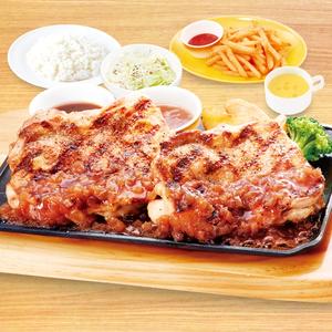 【943】直火焼きグリルチキン400g弁当　ポテト&コーンスープセット