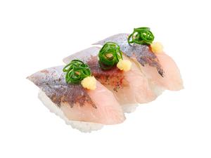 スシロー 天然真あじ3貫